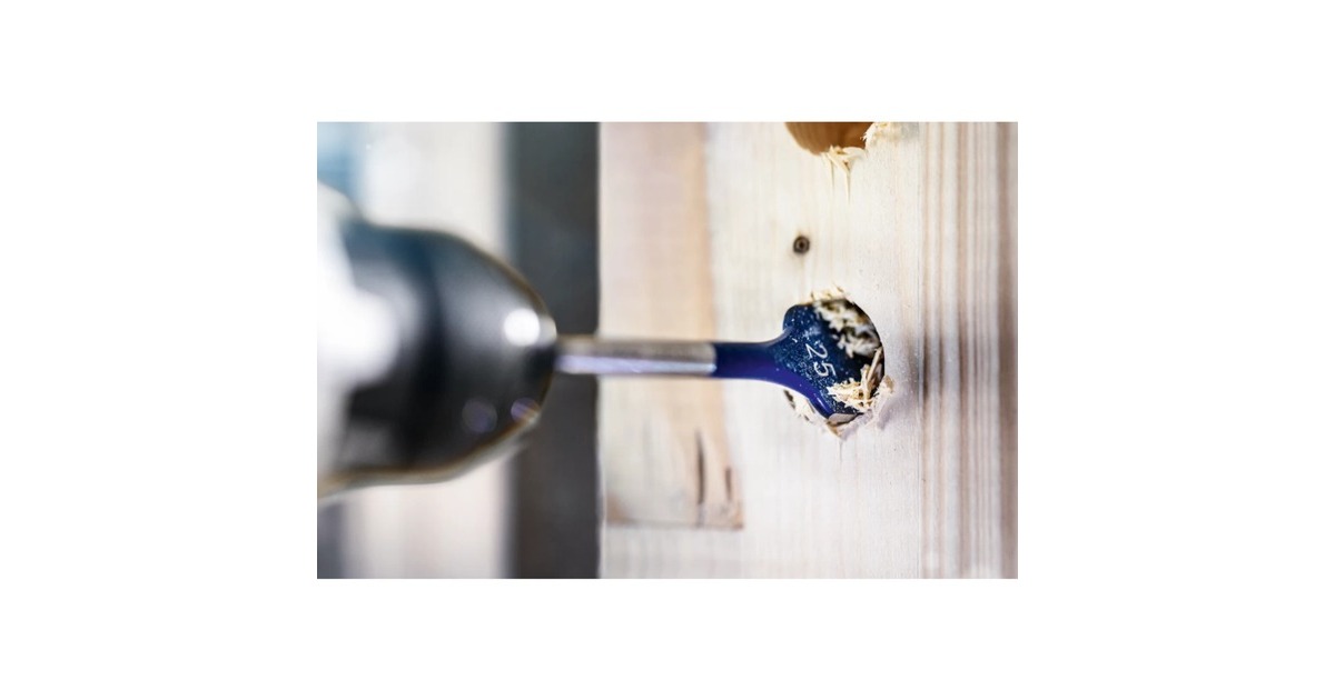 Bosch Expert Self Cut Speed Flachfräsbohrer-Satz, 3-teilig,Ø 20/ 22/ 25mm(Länge 152mm)