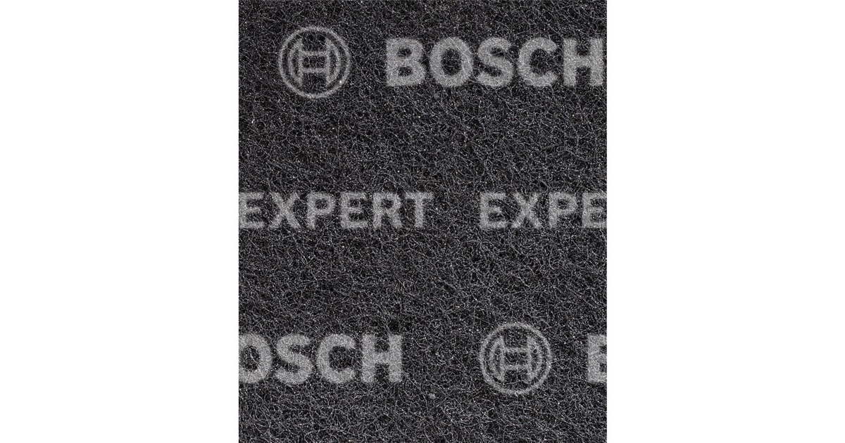 Bosch Expert Vlies-Schleifpad N880 Medium S, 115x140mm, Schleifblatt(schwarz, 2 Stück, zum Handschleifen)