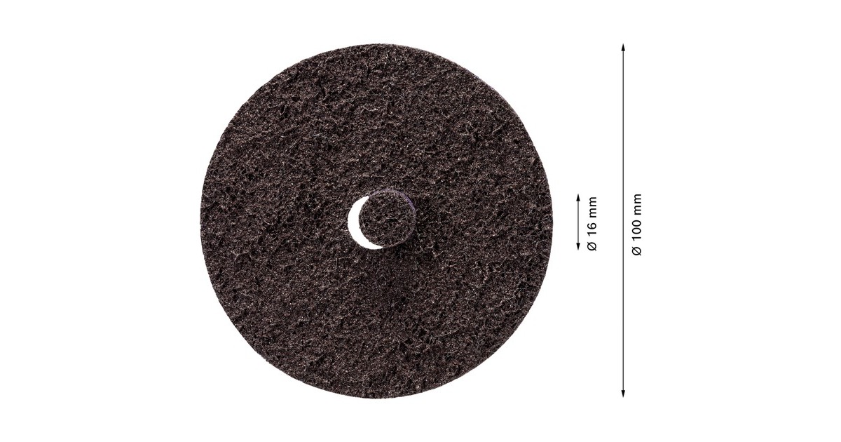 Bosch Expert Vlies-Schleifscheibe N477 SCM, Ø 100mm, grob(Bohrung Ø 16mm, für kleine Winkelschleifer)