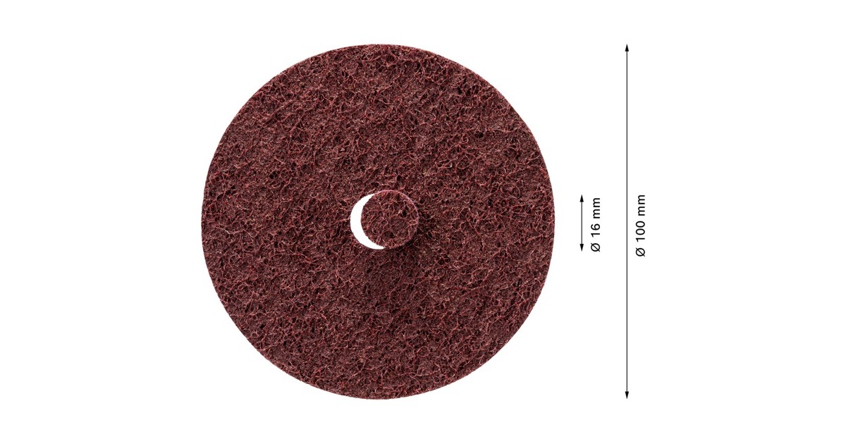 Bosch Expert Vlies-Schleifscheibe N477 SCM, Ø 100mm, mittel(Bohrung Ø 16mm, für kleine Winkelschleifer)