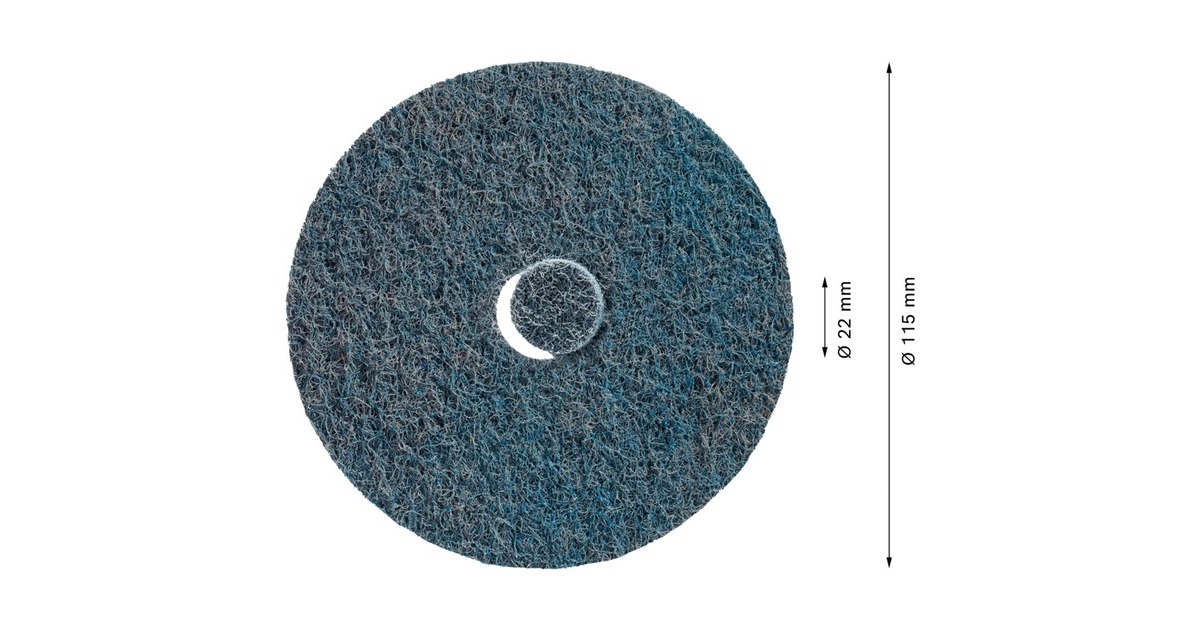 Bosch Expert Vlies-Schleifscheibe N477 SCM, Ø 115mm, sehr fein(Bohrung Ø 22mm, für kleine Winkelschleifer)