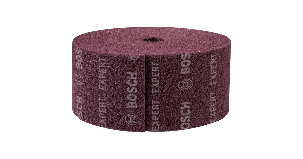 Bosch Expert Vliesrolle N880 Medium A, 150mmx10m, Schleifblatt(dunkelbraun, 10 Meter Rolle, zum Handschleifen)
