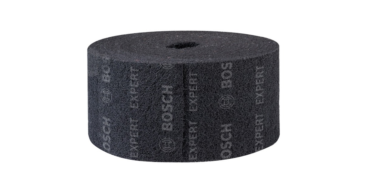 Bosch Expert Vliesrolle N880 Medium S, 150mmx10m, Schleifblatt(schwarz, 10 Meter Rolle, zum Handschleifen)