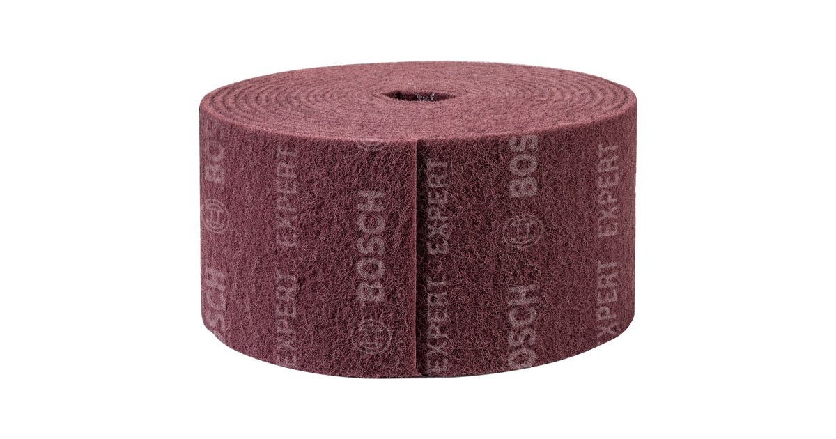Bosch Expert Vliesrolle N880 Sehr fein A, 150mmx10m, Schleifblatt(rot, 10 Meter Rolle, zum Handschleifen)