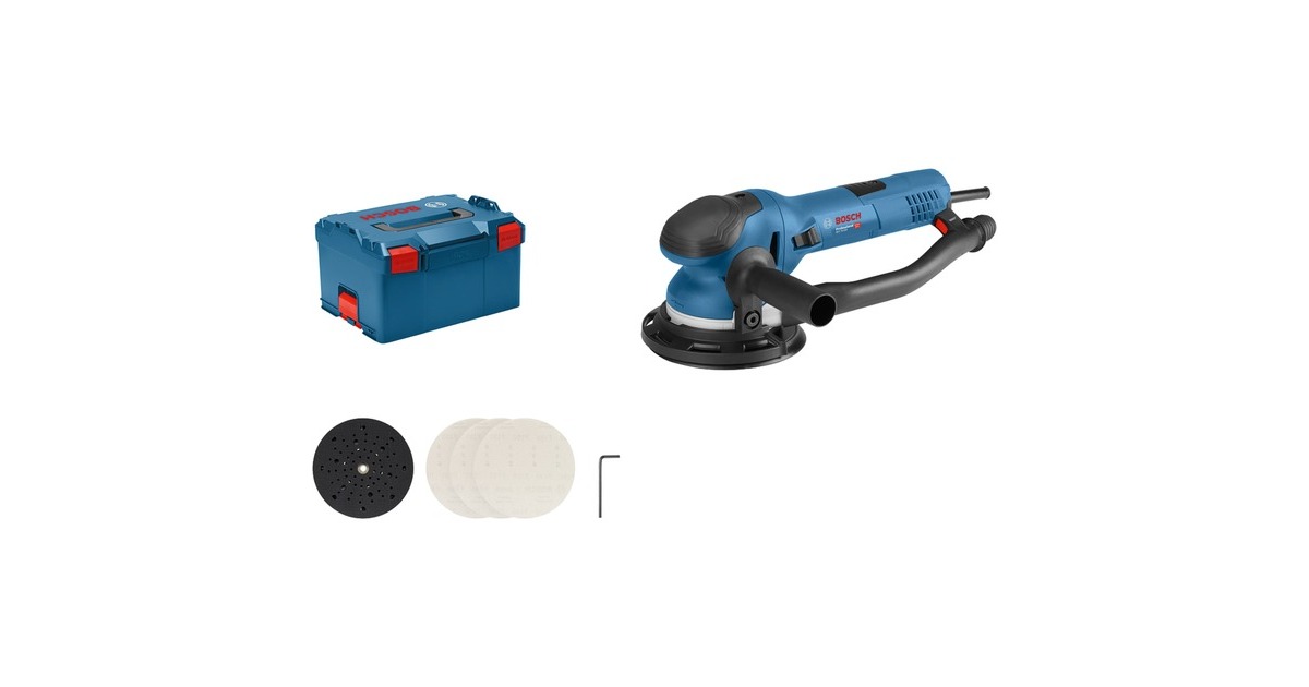Bosch Exzenterschleifer GET 75-150 Professional(blau/schwarz, 750 Watt, L-BOXX) Bosch Exzenterschleifer GET 75-150 Professional(blau/schwarz, 750 Watt, L-BOXX)