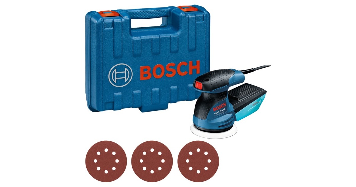 Bosch Exzenterschleifer GEX 125-1 AE Professional(blau/schwarz, Koffer, 250 Watt) Bosch Exzenterschleifer GEX 125-1 AE Professional(blau/schwarz, Koffer, 250 Watt)
