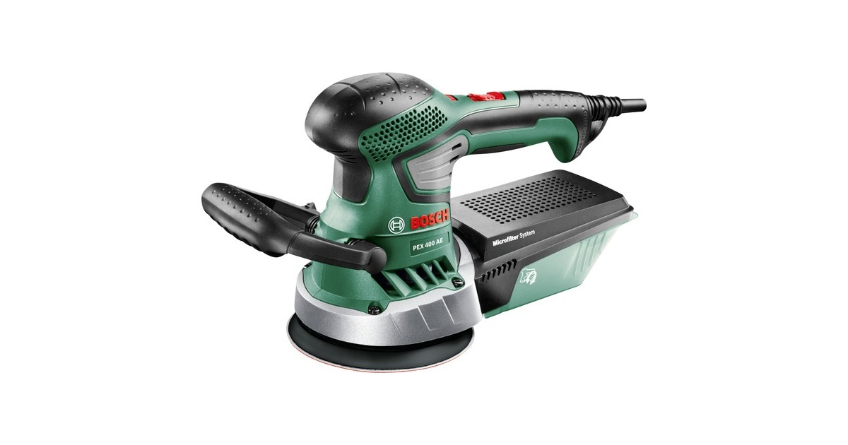 Bosch Exzenterschleifer PEX 400 AE (Expert)(grün/schwarz, Kunststoffkoffer, 350 Watt)