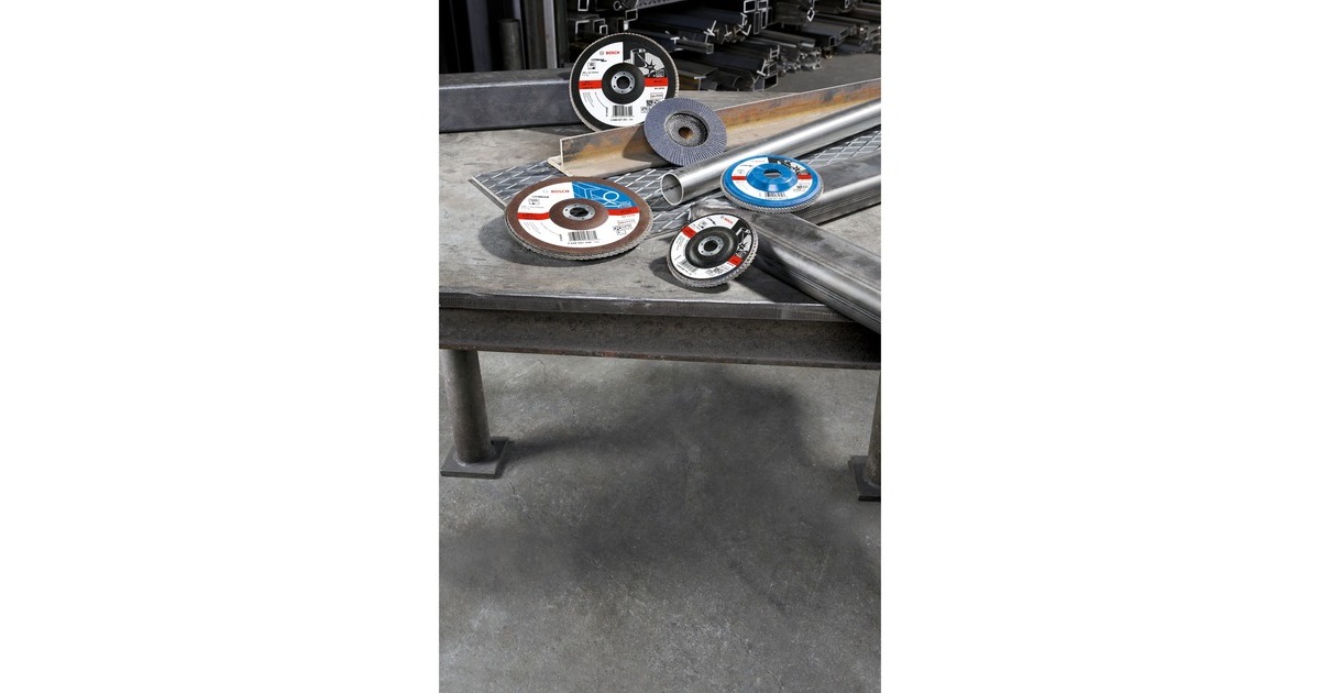 Bosch Fächerschleifscheibe X571 Best for Metal, Ø 125mm, K60(Bohrung 22,23mm, gerade)