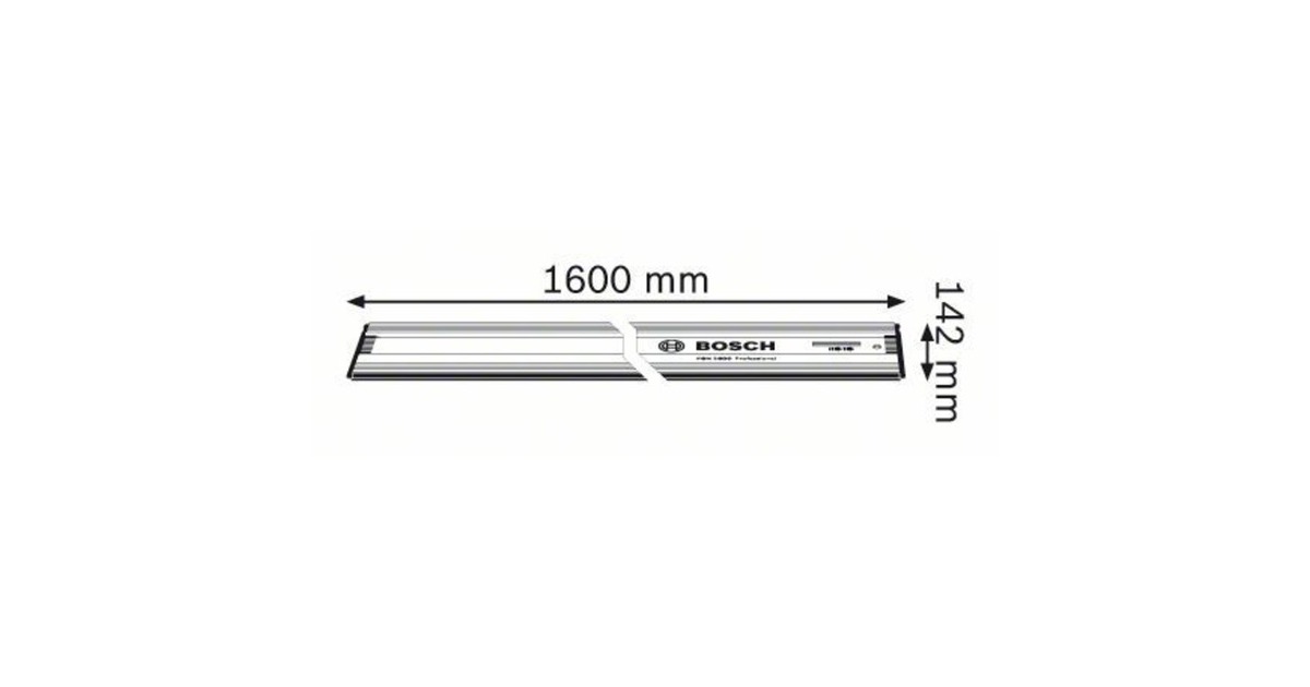 Bosch Führungsschiene FSN RA 32 1600 Professional(aluminium, 1.600mm, für Oberfräsen und Kreissägen)