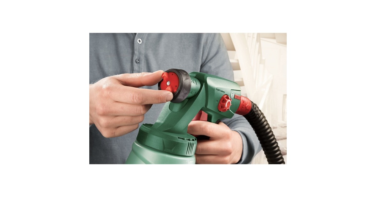 Bosch Farbsprühsystem PFS 1000, Sprühpistole(grün/schwarz, 410 Watt, Düse für Lackfarben)