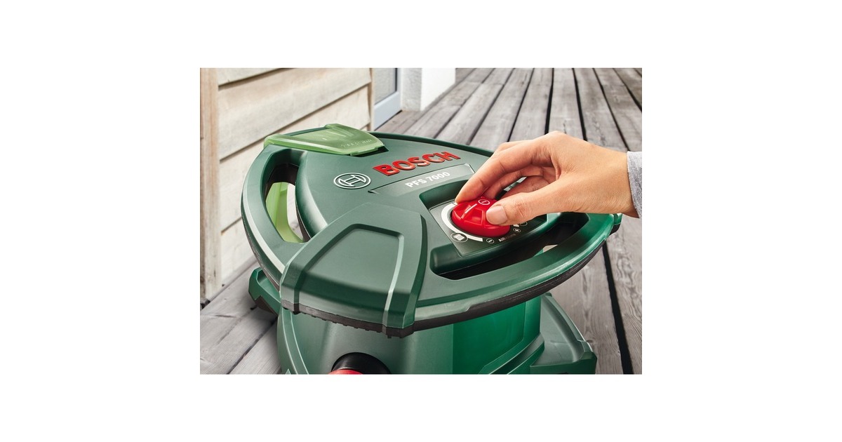 Bosch Farbsprühsystem PFS 7000, Sprühpistole(grün/schwarz, 1.400 Watt, Düse für Lackfarben + Düse für Wandfarbe)