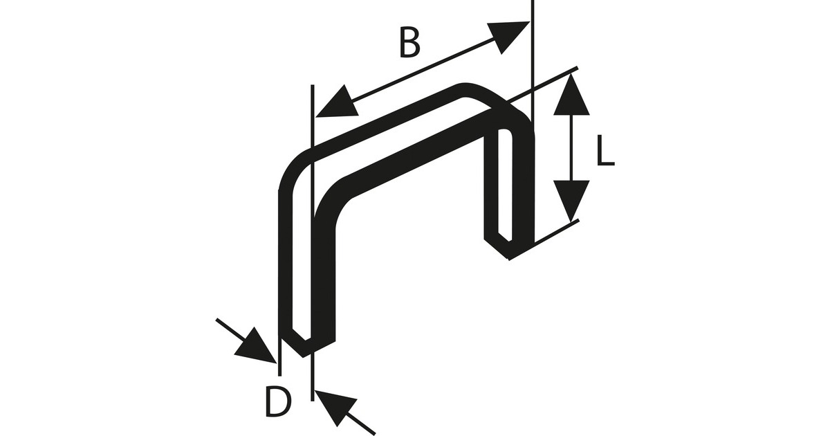 Bosch Feindrahtklammern, Typ 53, 10/11,4mm(1.000 Stück)