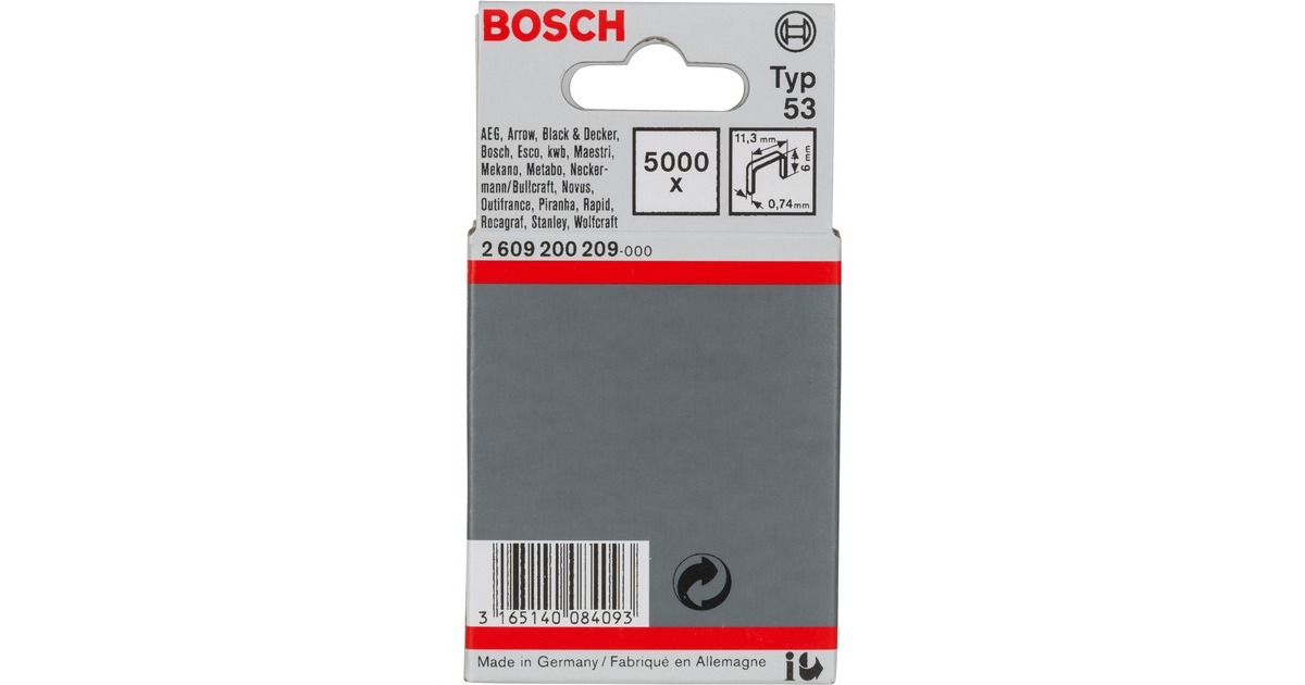 Bosch Feindrahtklammern, Typ 53, 6/11,4mm(5.000 Stück)