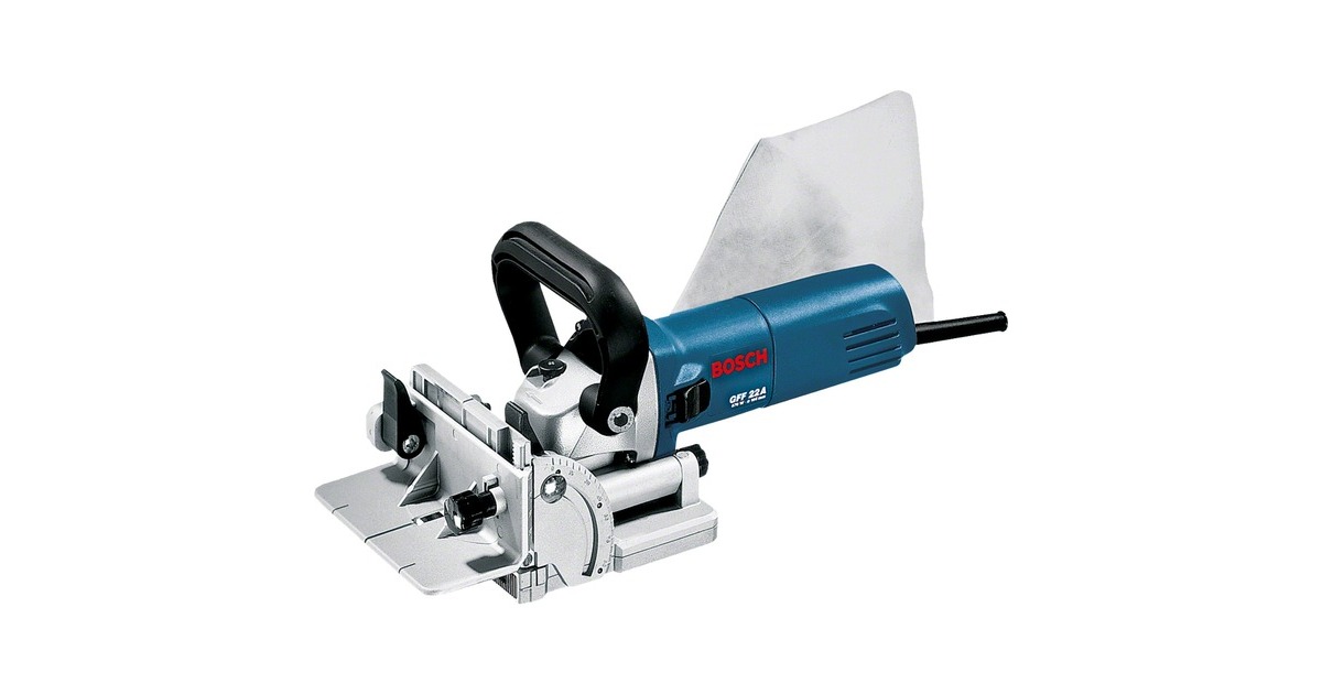 Bosch Flachdübel-Fräse GFF 22 A, Nutfräse(blau, 670 Watt, L-BOXX 238)