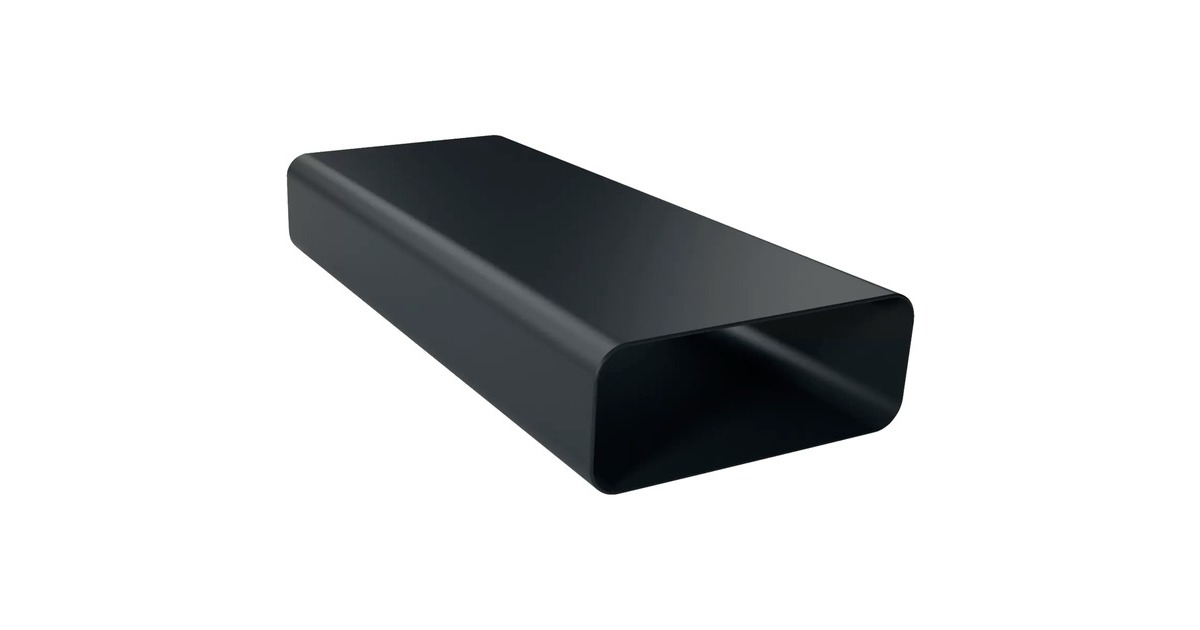 Bosch Flachkanalstück HEZ9VDSM2, 1 Meter, Rohr(schwarz, gerade, männlich)