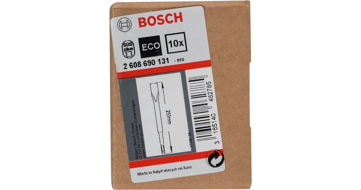 Bosch Flachmeißel SDS-Plus, 20mm x 250mm(10 Stück)