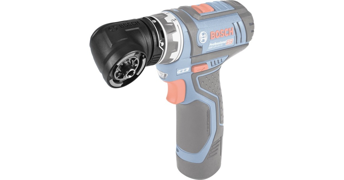 Bosch FlexiClick-Winkelaufsatz GFA 12-W Professional, Bohrfutter(schwarz, für Akkuschrauber GSR 12V-15 FC)