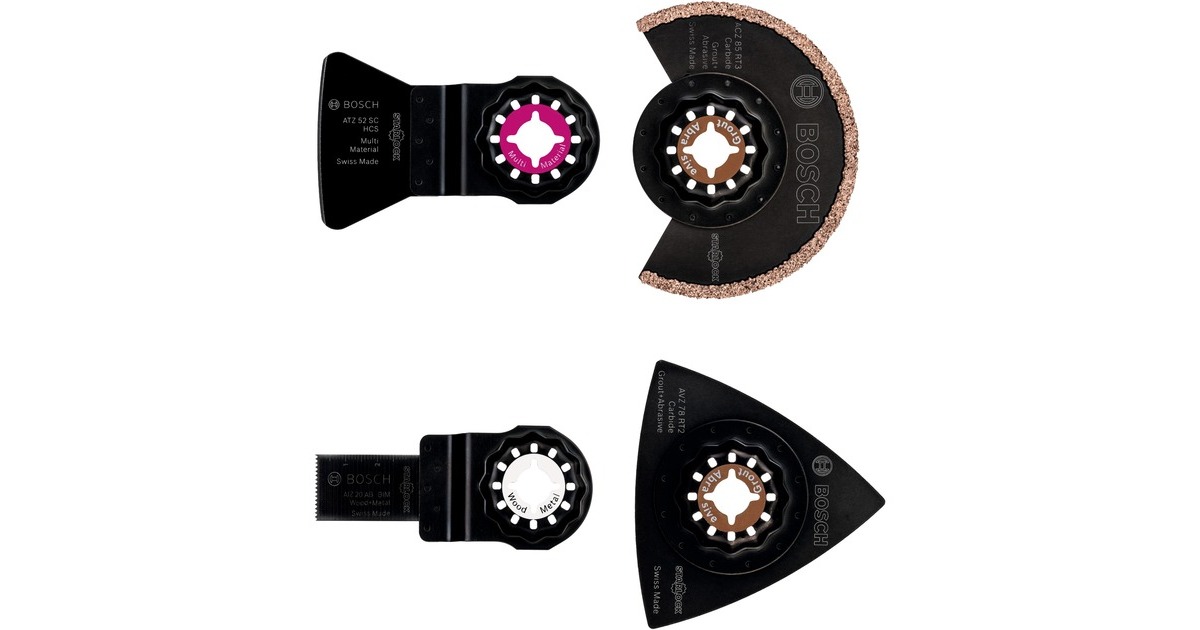 Bosch Fliesen-Set, 4-teilig, Sägeblatt-Satz