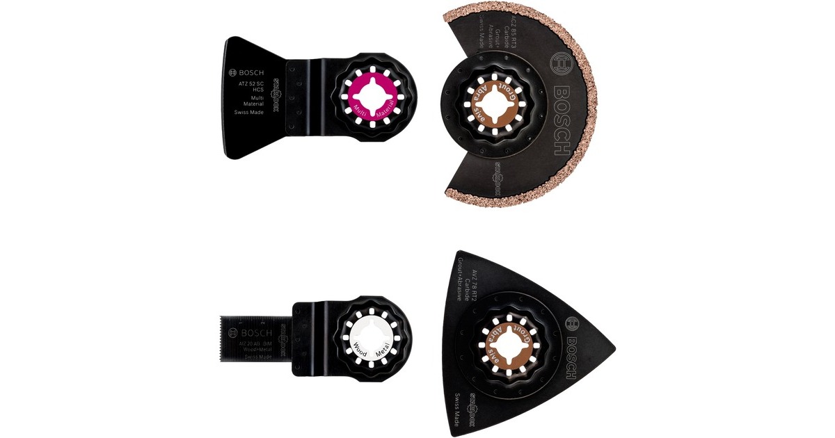 Bosch Fliesen-Set, 4-teilig, Sägeblatt-Satz