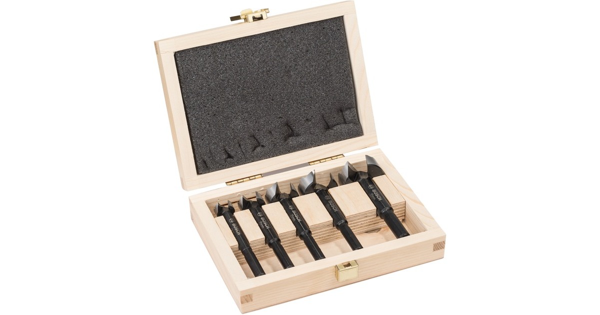 Bosch Forstnerbohrer-Satz, mit Kassette, 5-teilig(15-35mm)