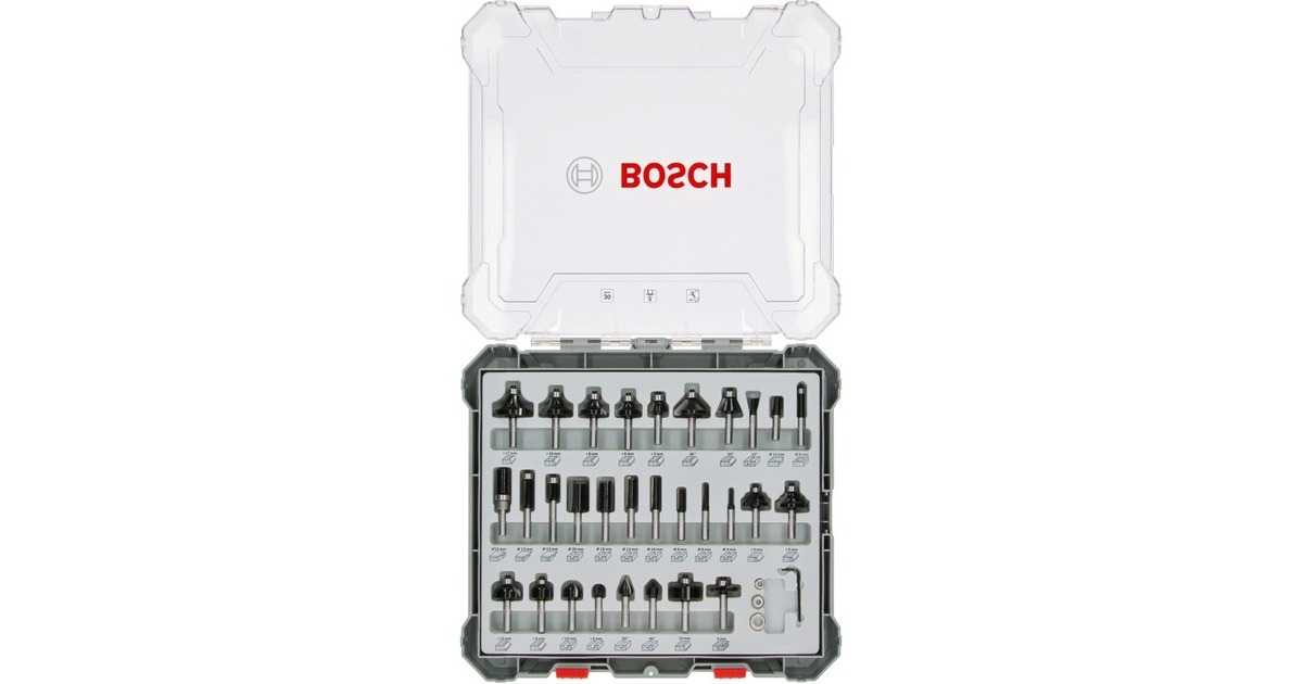 Bosch Fräser-Set, 30-teilig(8mm-Schaft)
