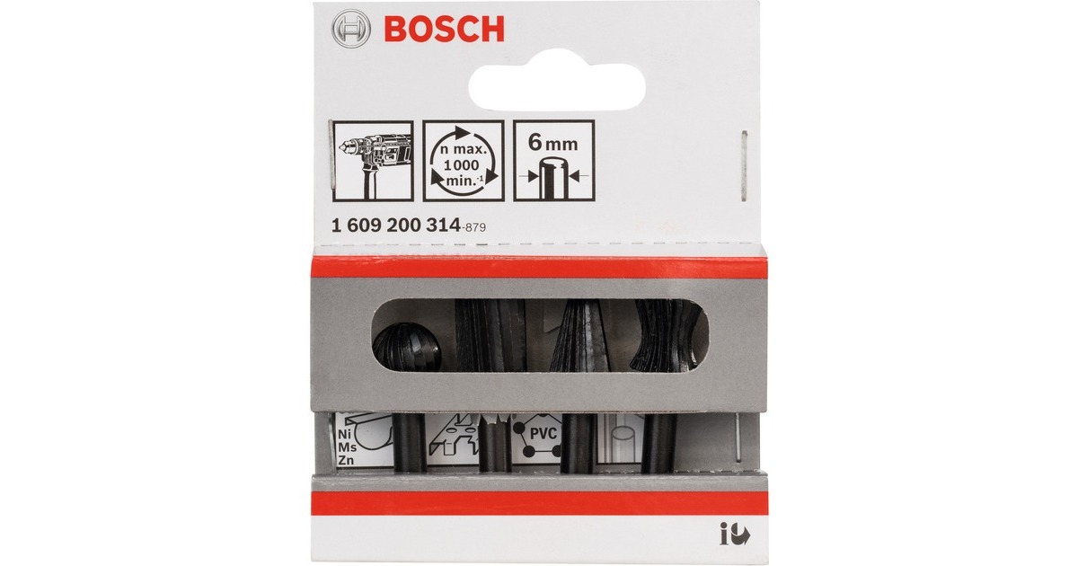 Bosch Freihandfräser-Set, 4-teilig(6mm-Schaft)