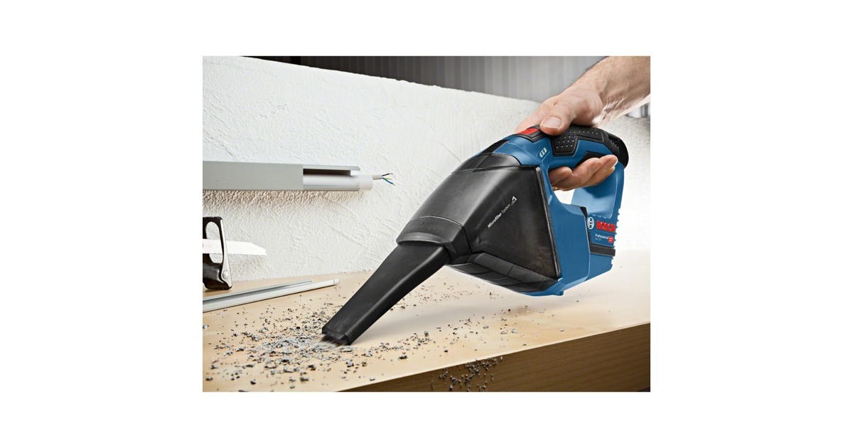 Bosch GAS 12V / 10,8V-LI Professional, Handstaubsauger(blau, L-BOXX 102, ohne Akku und Ladegerät)