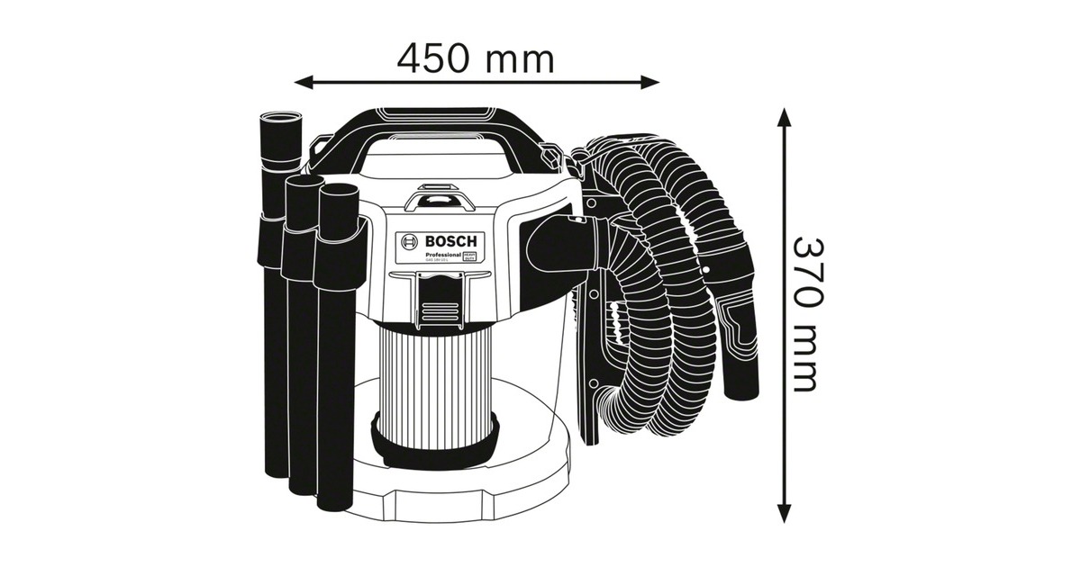 Bosch GAS 18V-10 L, Nass-/Trockensauger(blau, ohne Akku und Ladegerät)
