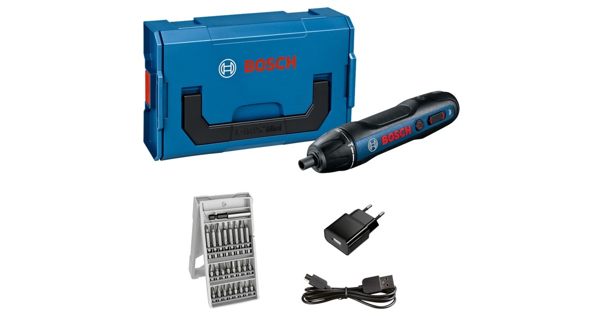 Bosch GO Professional Akkuschrauber, 3,6Volt(blau/schwarz, L-BOXX Mini)