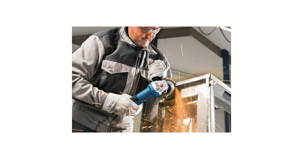 Bosch GWS 7-115 Professional, 115mm, Winkelschleifer(blau, 720 Watt)