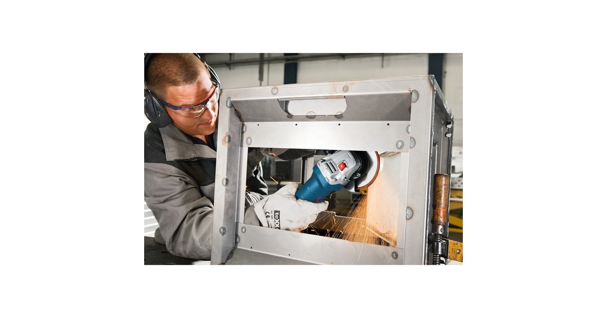 Bosch GWS 7-115 Professional, 115mm, Winkelschleifer(blau, 720 Watt)