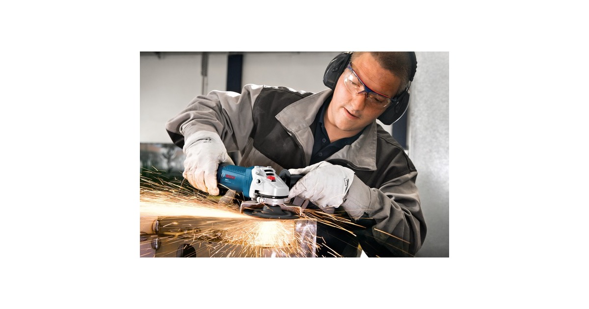 Bosch GWS 7-115 Professional, 115mm, Winkelschleifer(blau, 720 Watt)