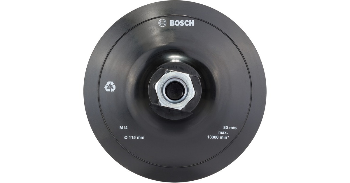 Bosch Gummischleifteller Ø 115mm(schwarz, für Winkelschleifer)