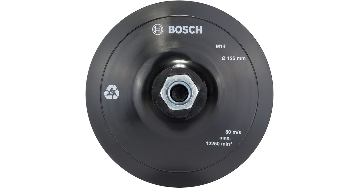 Bosch Gummischleifteller Ø 125mm(schwarz, für Winkelschleifer)