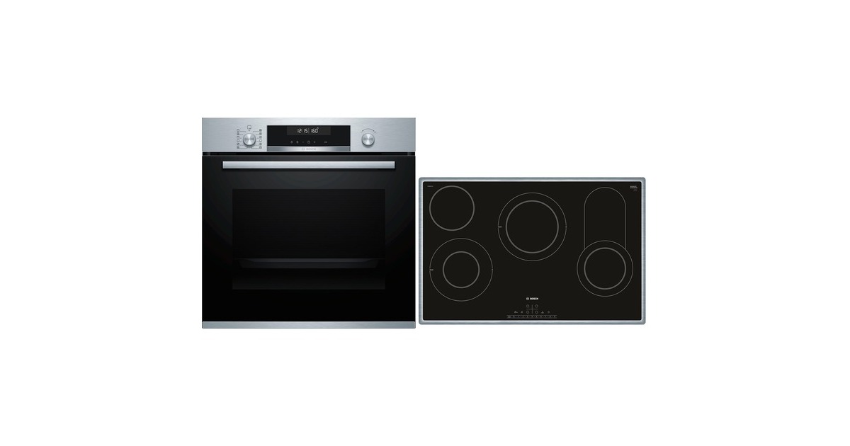 Bosch HBD672LS81, Backofen-Set(edelstahl/schwarz)