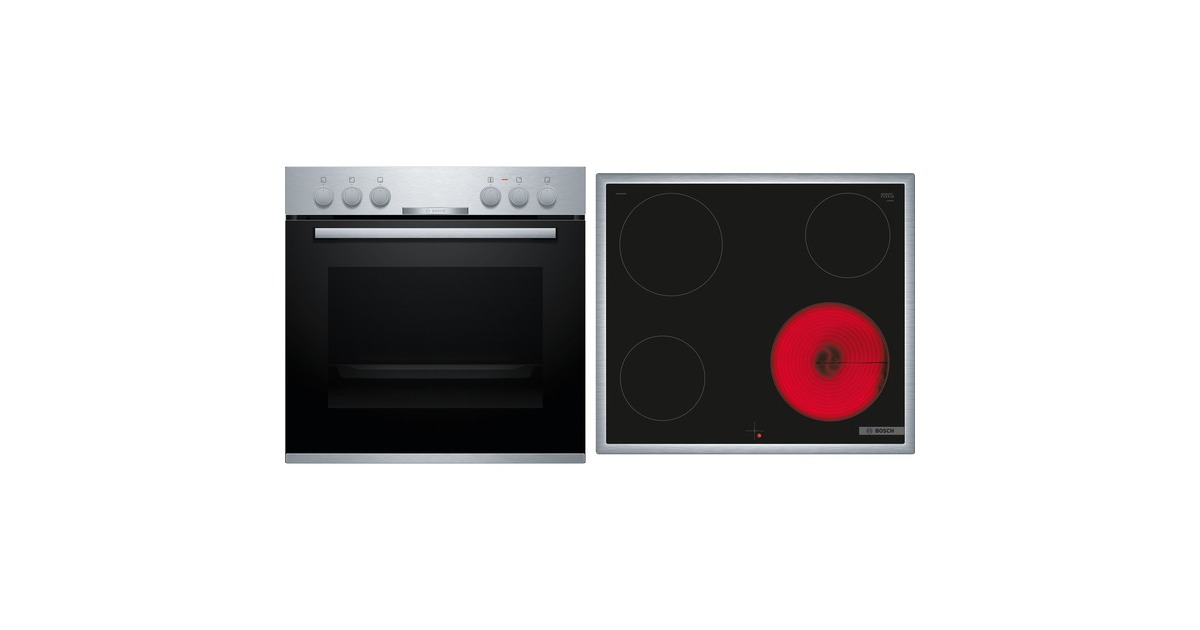 Bosch HND210CS62, Herdset(edelstahl/schwarz)