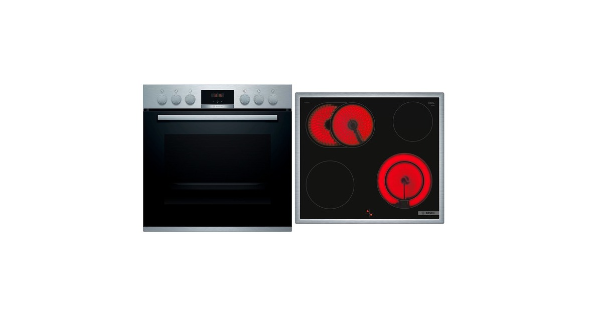 Bosch HND411OS62, Herdset(schwarz/edelstahl, 60 cm)