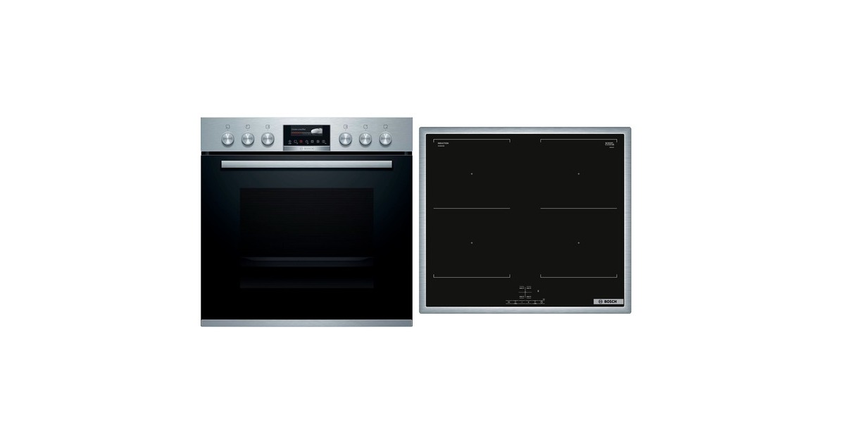 Bosch HND777LS61, Herdset(schwarz/silber, 60 cm, Home Connect)