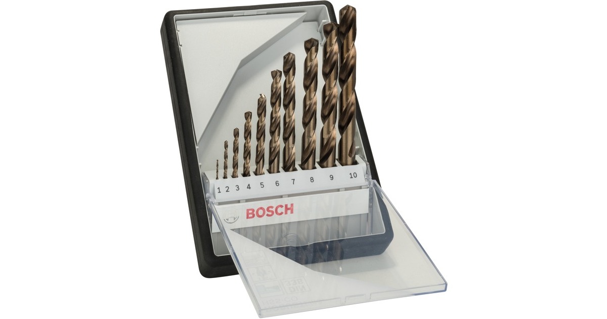 Bosch HSS-Co Robust Line Metallbohrer-Satz, 10-teilig