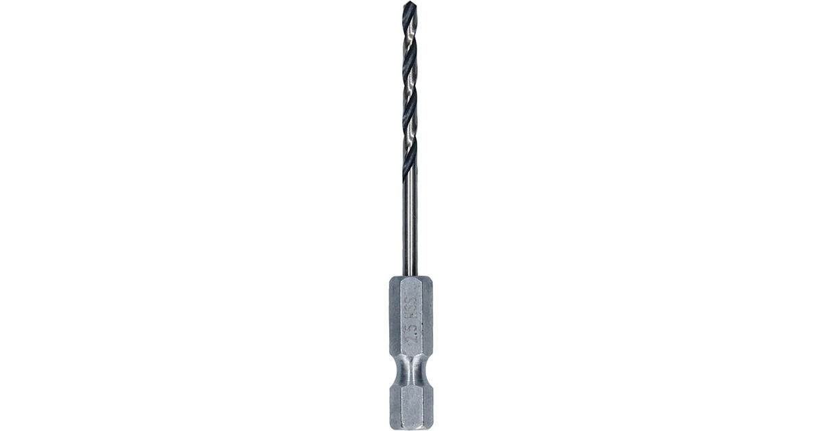 Bosch HSS-Spiralbohrer PointTeQ Hex, Ø 2,5mm(Arbeitslänge 30mm)