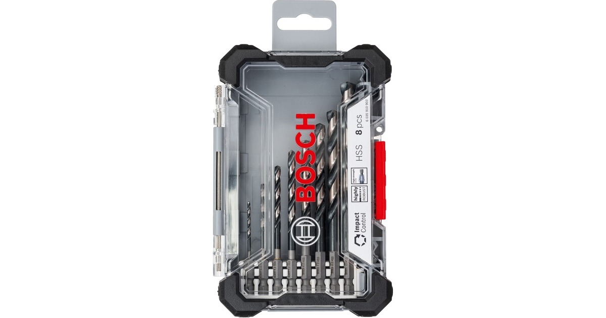 Bosch HSS-Spiralbohrer-Satz Impact Control, 8-teilig