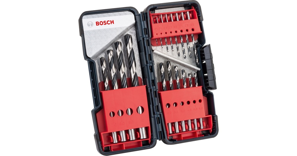 Bosch HSS-Spiralbohrer-Satz PointTeQ, 135°, 18-teilig(in ToughBox)