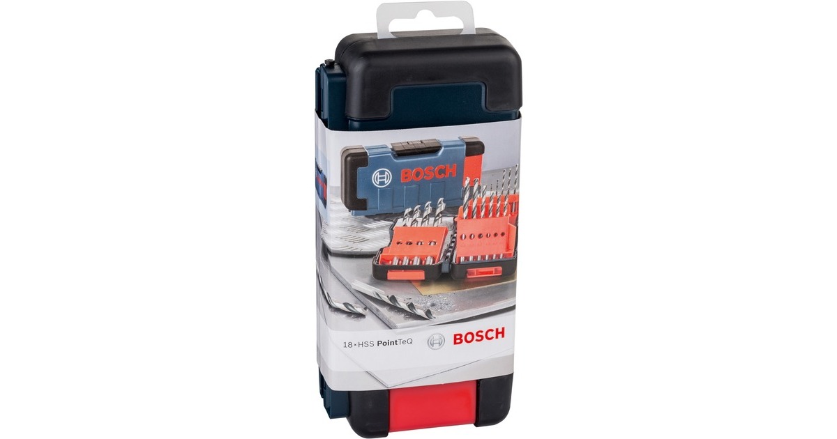 Bosch HSS-Spiralbohrer-Satz PointTeQ, 135°, 18-teilig(in ToughBox)