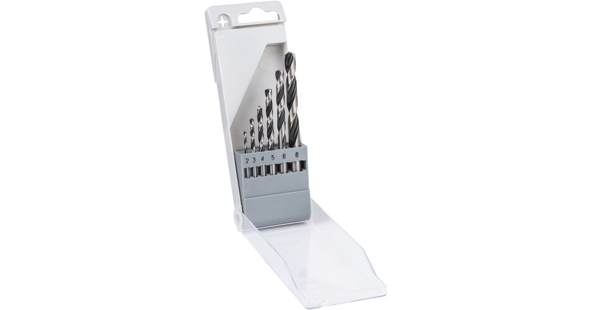 Bosch HSS-Spiralbohrer-Satz PointTeQ, 135°, 6-teilig(in Kassette)