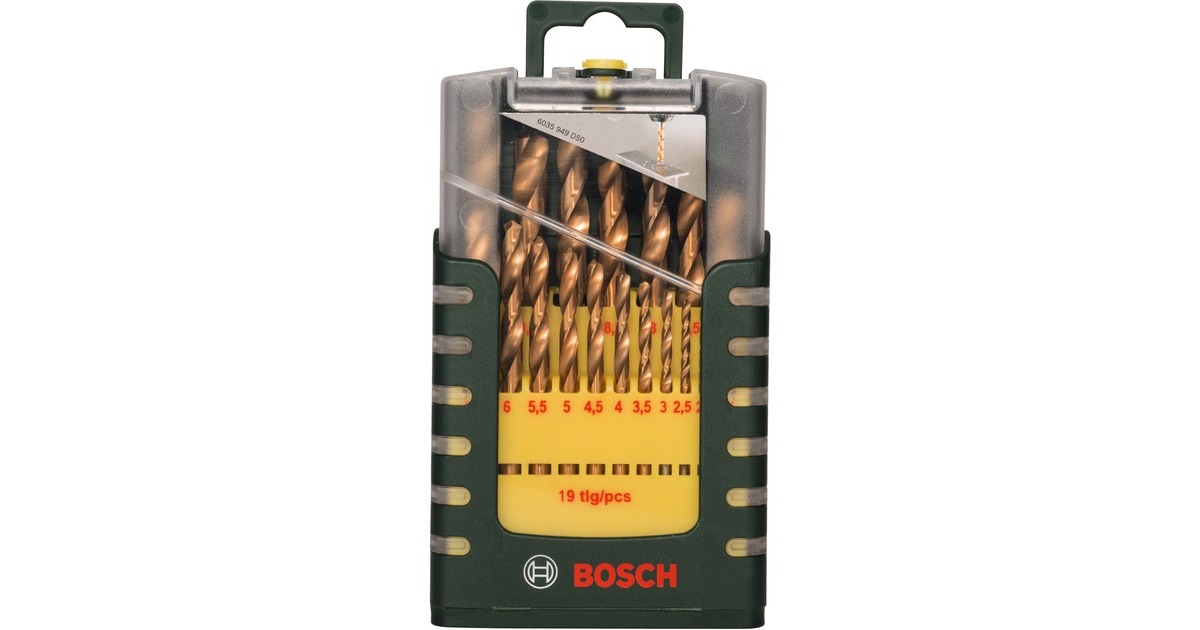 Bosch HSS-TiN-Metallbohrer-Satz, 19-teilig(grün)