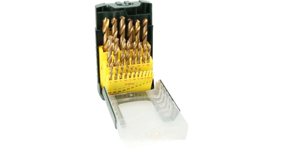 Bosch HSS-TiN-Metallbohrer-Satz, 25-teilig(grün)