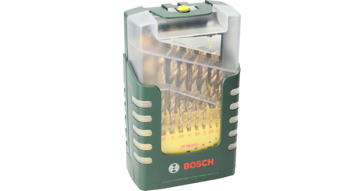 Bosch HSS-TiN-Metallbohrer-Satz, 25-teilig(grün)