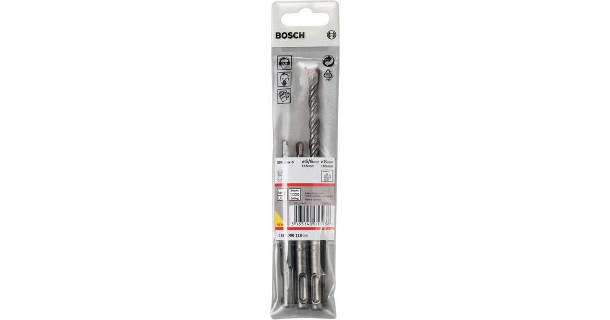 Bosch Hammerbohrer-Satz SDS-plus-5, 3-teilig