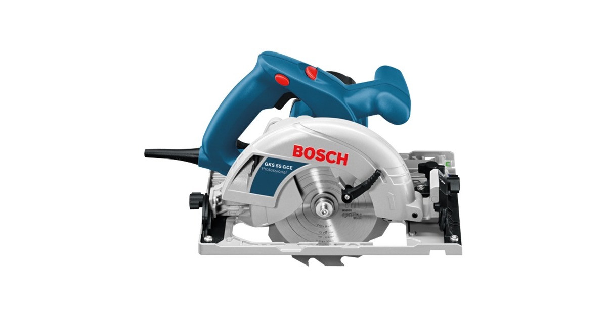 Bosch Handkreissäge GKS 55+ GCE Professional(blau, 1.350 Watt)