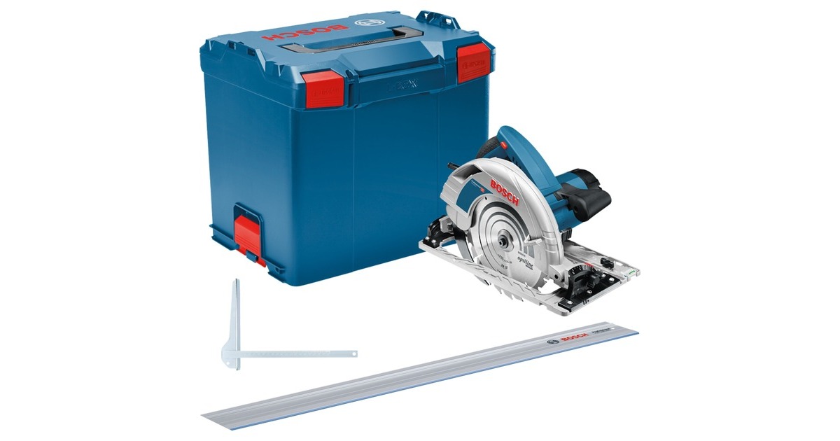 Bosch Handkreissäge GKS 85 G Professional(blau, 2.200 Watt, L-BOXX, Führungsschiene FSN 1400)